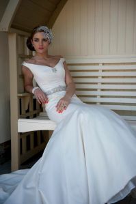 Fabulous duchesse satin fishtail now available at Pink Confetti